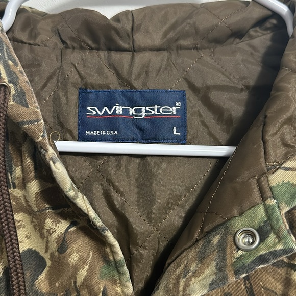 Vtg swingster realtree camo hooded jacket mens Large - Picture 3 of 4